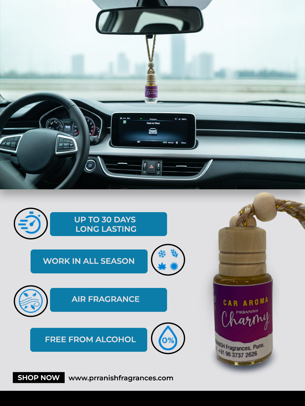 CHARMY Hanging Car Aroma by PRRANISH